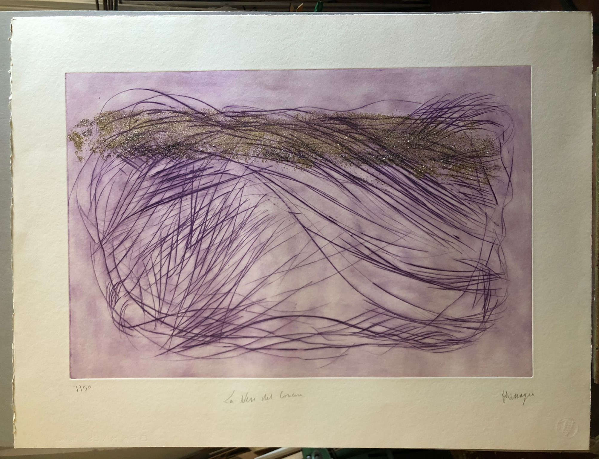 Jean Messagier, Acquaforte Misura 70x90cm