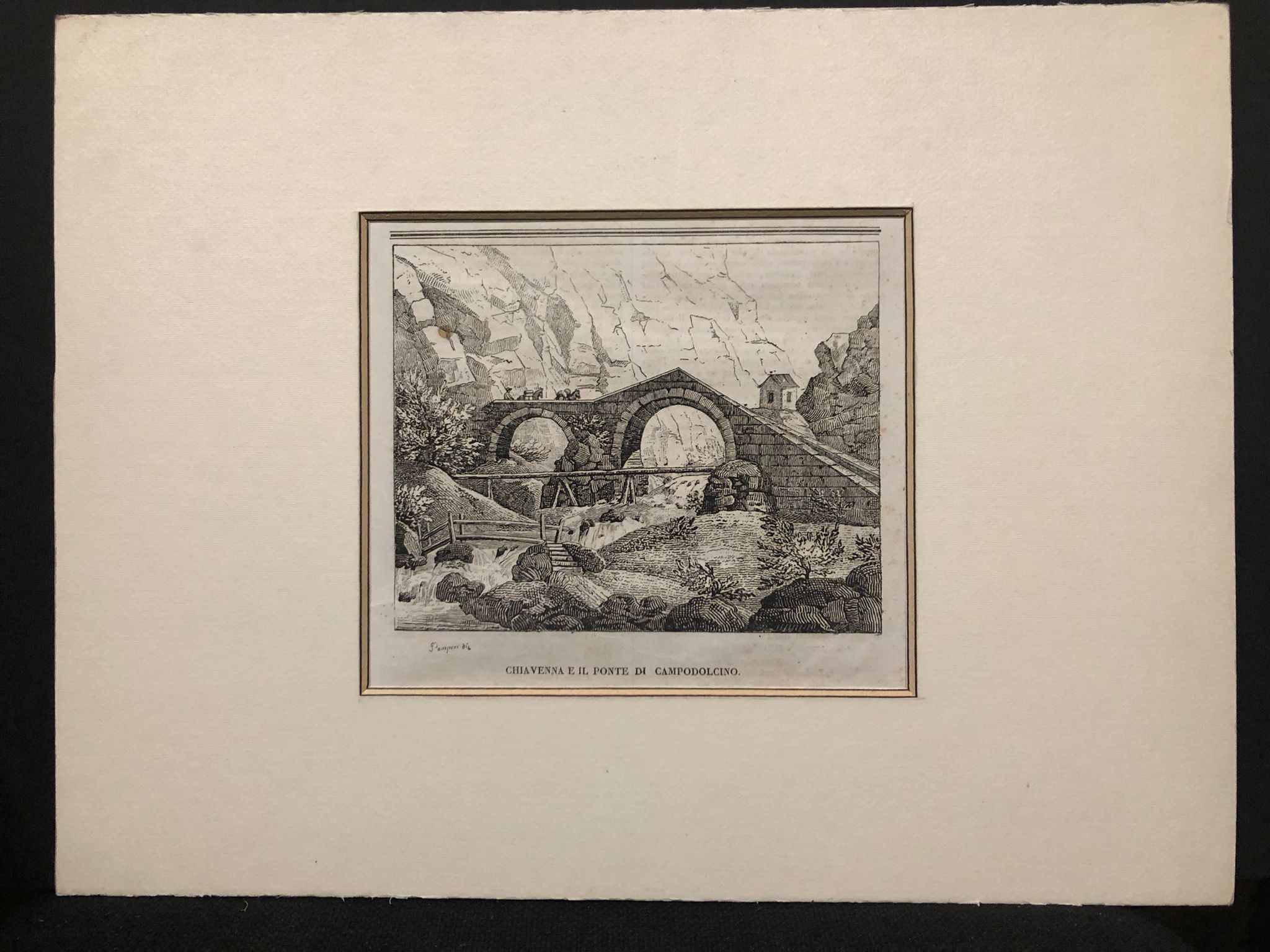 Valtellina, Chiavenna E Il Ponte Di Campodolcino 27x20cm