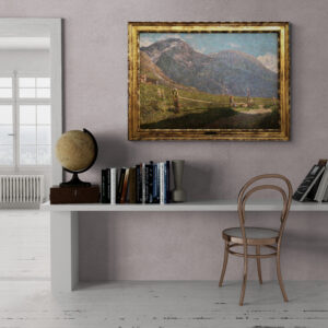 Pompilio Seveso, Staccionata in Valmalenco 72x103cm