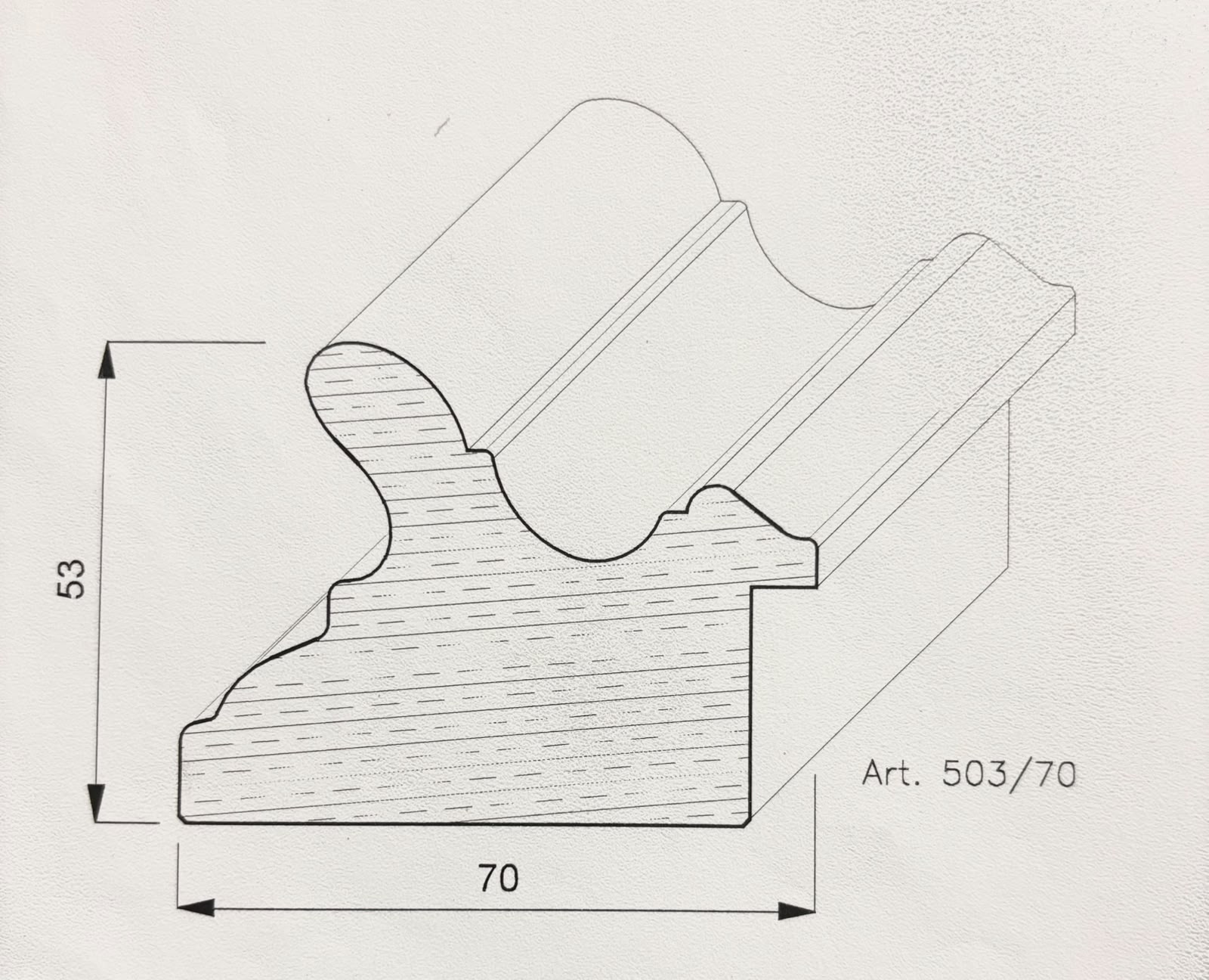 Cornice per tele. Fiamma 503 - immagine 2